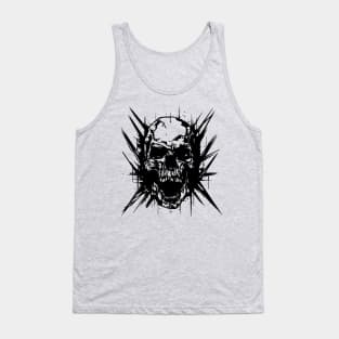 punk skull Tank Top